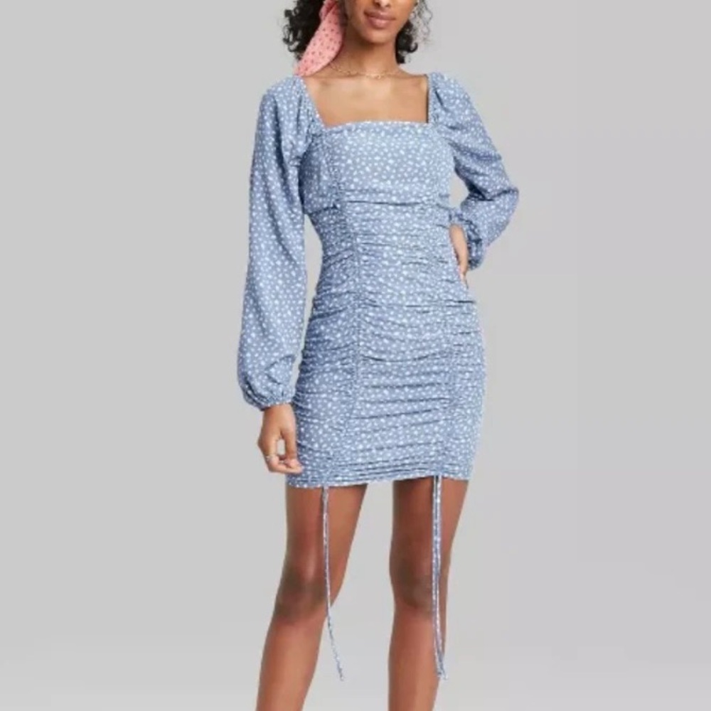 Wild Fable puff long sleeve dress